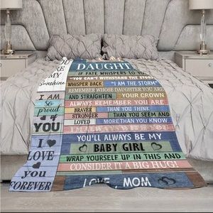 To My Daughter, From Dad • Flannel Blanket